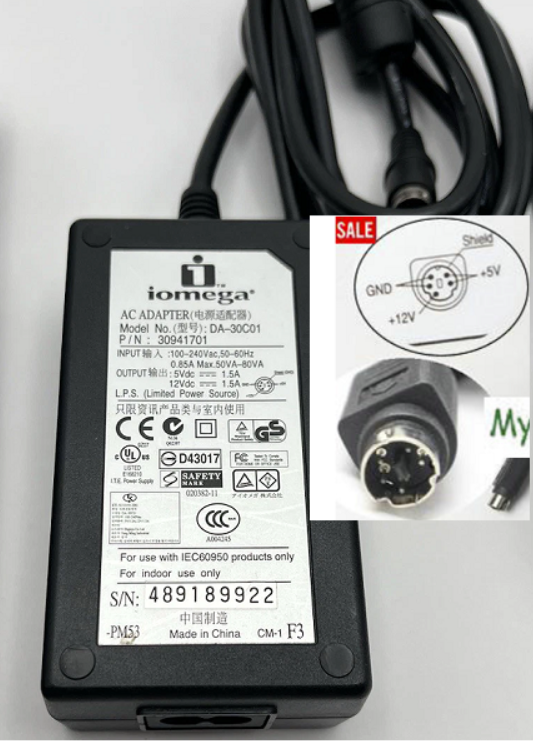 NEW AC / DC power adapter for Iomega DHD120-C External Hard Drive NEW AC / DC power adapter for Iomega DHD120-C External Hard Drive